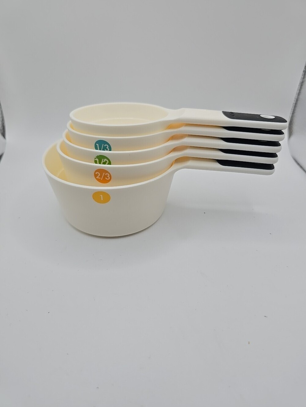 OXO Good Grips 6 Piece White Measuring Cups Set - Plastic - Dishwasher Safe